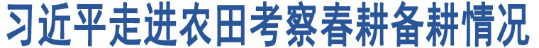 習(xí)近平走進(jìn)農(nóng)田考察春耕備耕情況