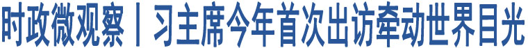 時(shí)政微觀察丨習(xí)主席今年首次出訪牽動(dòng)世界目光