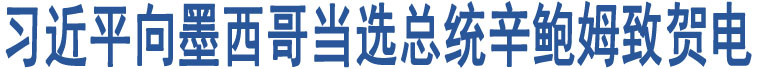 習(xí)近平向墨西哥當(dāng)選總統(tǒng)辛鮑姆致賀電