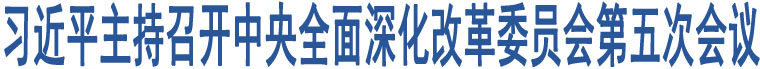 習(xí)近平主持召開(kāi)中央全面深化改革委員會(huì)第五次會(huì)議