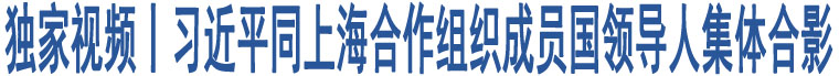 獨(dú)家視頻丨習(xí)近平同上海合作組織成員國領(lǐng)導(dǎo)人集體合影