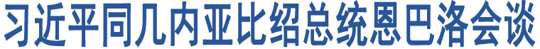 習(xí)近平同幾內(nèi)亞比紹總統(tǒng)恩巴洛會談