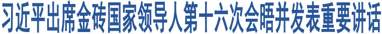 習(xí)近平出席金磚國(guó)家領(lǐng)導(dǎo)人第十六次會(huì)晤并發(fā)表重要講話